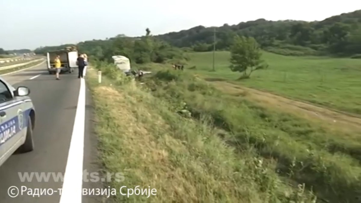 Five dead, 26 injured as bus carrying Slovakia tourists from Corfu veers off highway near Serbia's Aleksinac  