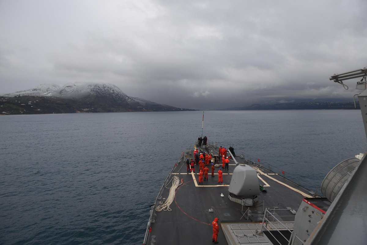 USS Porter arrives in Souda Bay, Greece  
