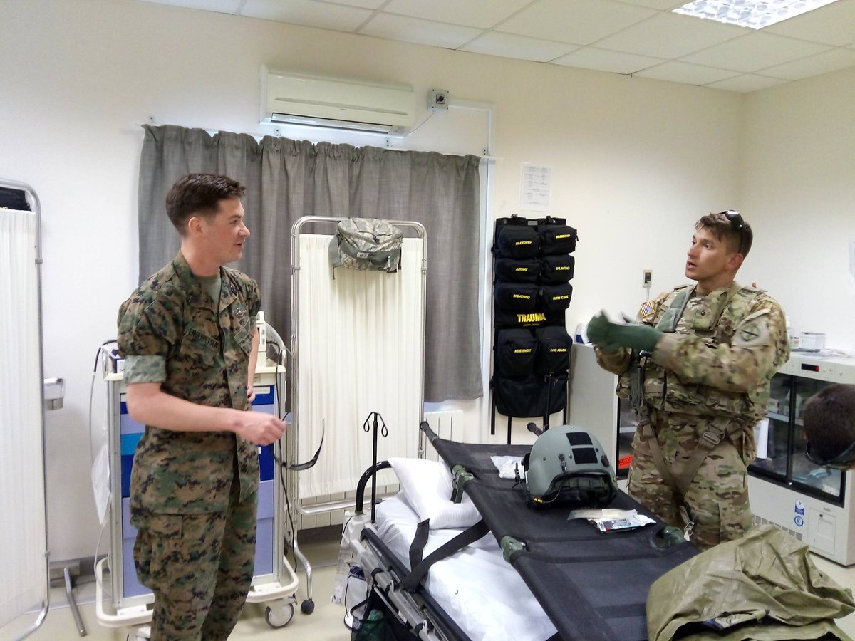 In Romania, #10thCAB trains CASEVAC with @MarForEUR_AF's 1st Bn, 2nd Marines, @USMC-building interoperability