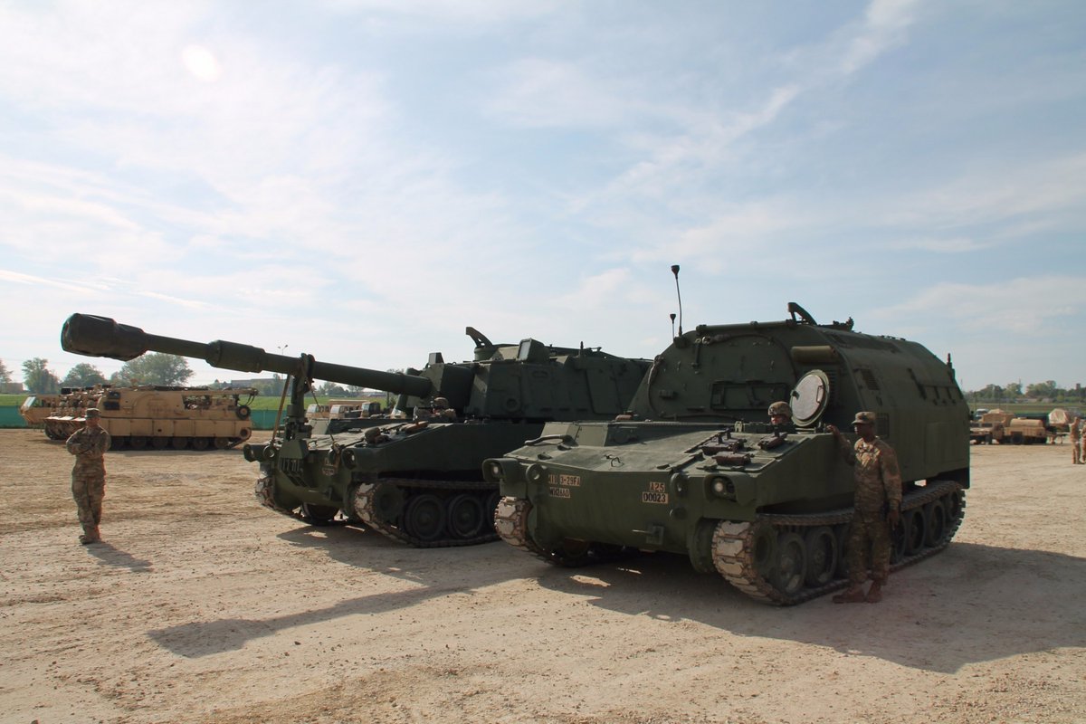 US soldiers rolled out first green armored vehicles in Black Sea region