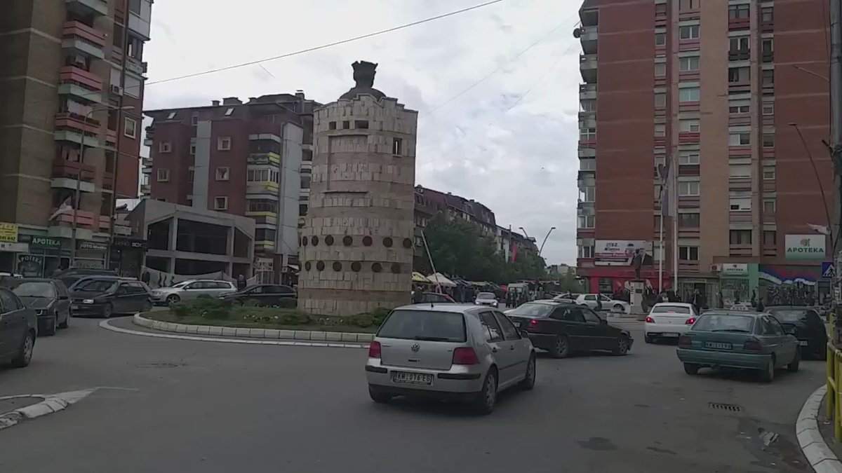 Alarm sirens are sounding in North Mitrovica where Kosovo police held operation