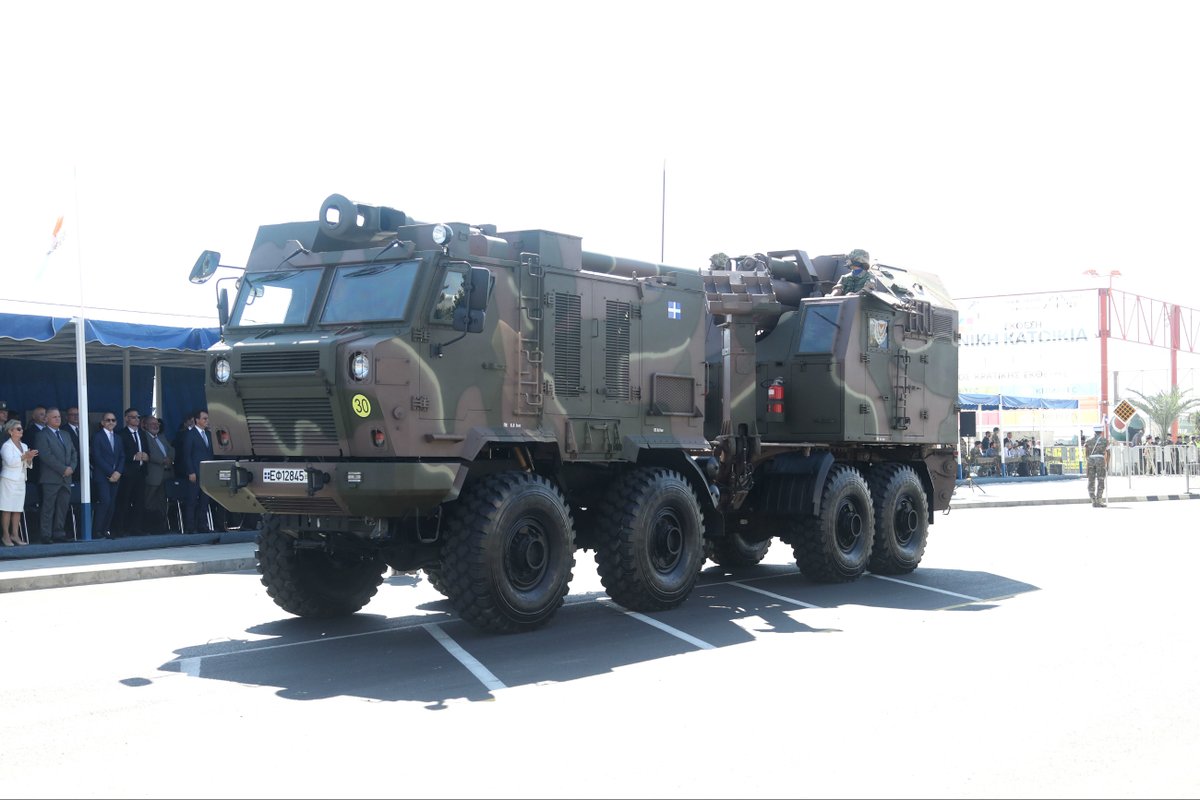 First public demonstration of the Cyprus National Guard's NORA B52 