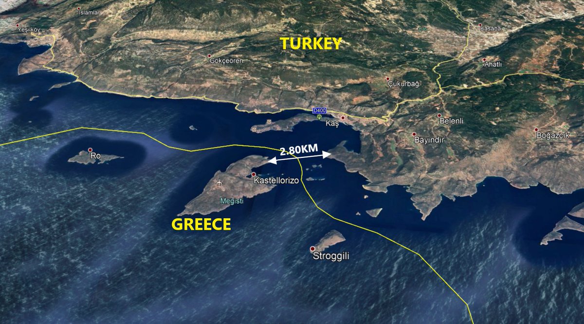 Greece sent troops to Kastelorizo island with a civilian ferry. The island of Kastelorizo is situated 2KM's off Turkish coast and it is in the center of the existing East-Med crisis between Turkey and Greece