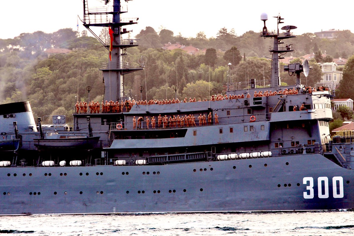 Russian Navy Project 887 Smolny class training ship Бф Baltic Fleet's Smolny 300 transited Bosphorus towards Mediterranean. In October, Smolny will visit Thessaloniki and then return to Sevastopol