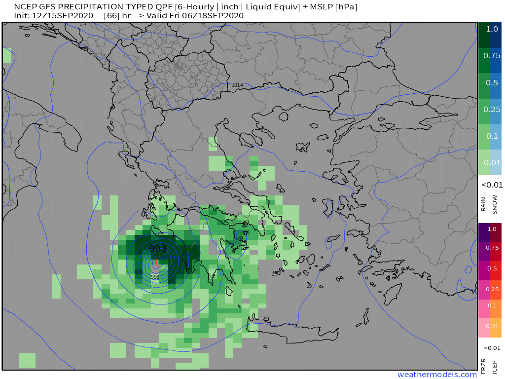 A tropical storm is expected to form in the Mediterranean and head toward southern Greece in a few days.   So-called medicanes have occurred in the recent past & can produce gusty winds, heavy surf, and flooding rains