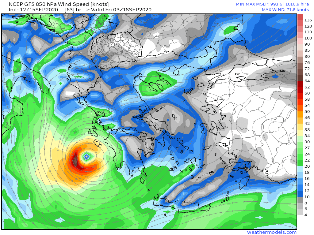 A tropical storm is expected to form in the Mediterranean and head toward southern Greece in a few days.   So-called medicanes have occurred in the recent past & can produce gusty winds, heavy surf, and flooding rains