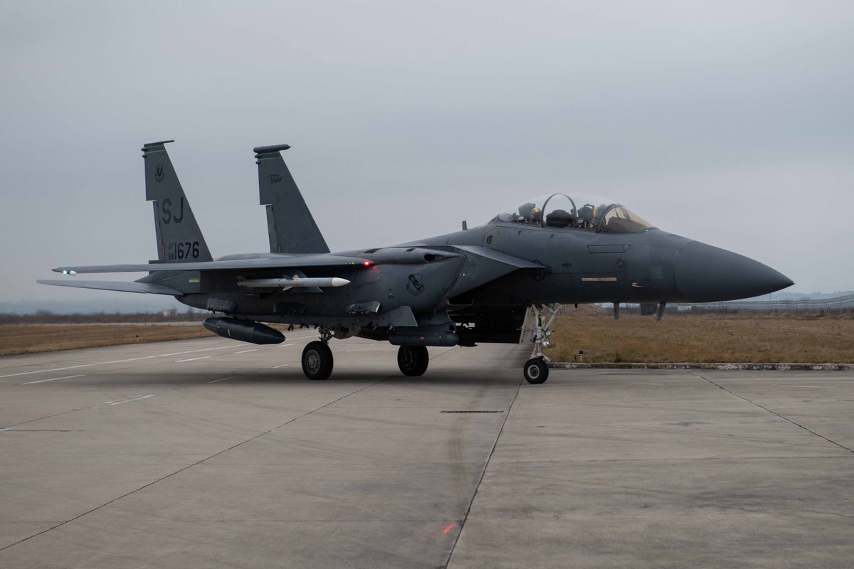 U.S. F-15s landed in Campia Turzii, Romania, to operate side by side with Italian, Romanian allies to protect & safeguard allied airspace recently. This deployment  enhances relationships & improves interoperability with allies in the Black Sea Region