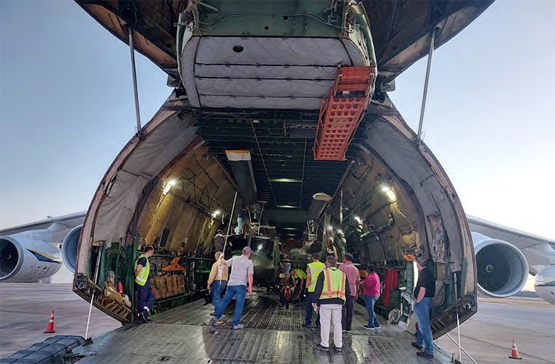 US Multi-National Special Project Office delivered of four UH-1H and support equipment to Armed Forces of Bosnia and Herzegovina.   After loading the helicopters on Dec. 4, An-124 departed from Huntsville International Airport for Sarajevo International Airport