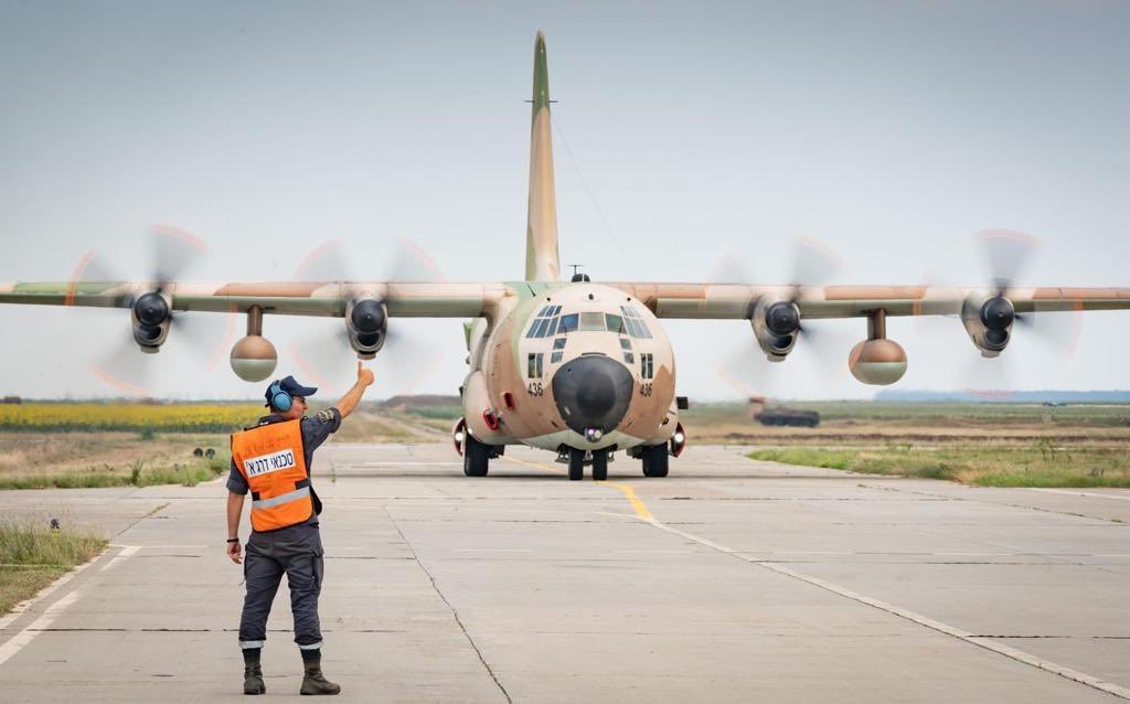 The IAF begins a drill over Romania, dubbed Blue Sky,  aimed at training the C-130 and C-130J transport aircraft for flights in unfamiliar territory at low altitudes, the military says