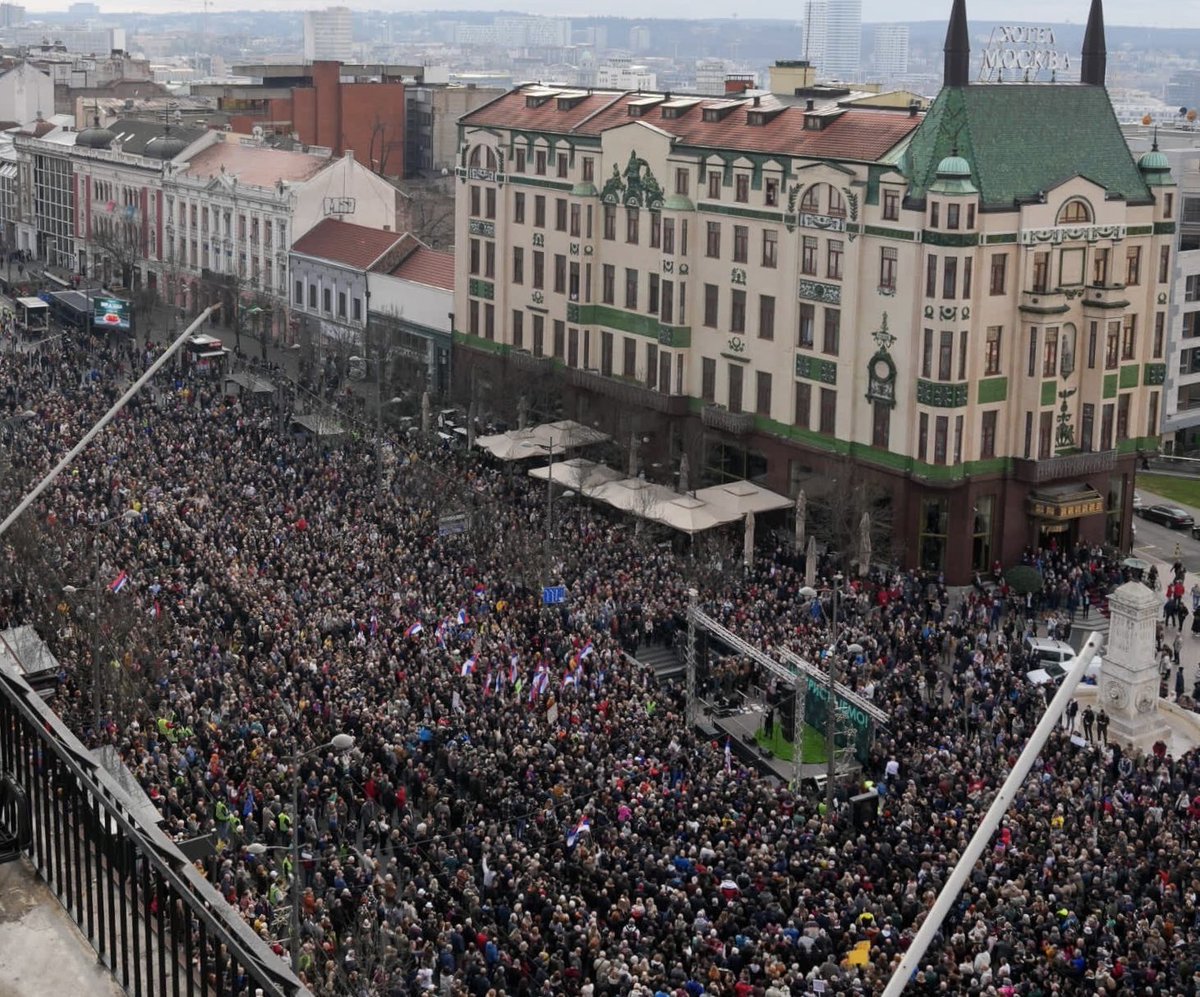Big rally against elections irregularities in Belgrade