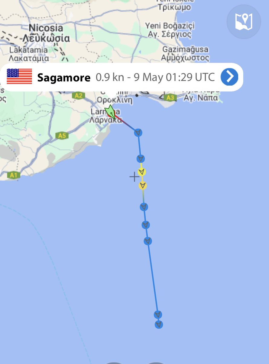 The first aid ship to use the new US military dock in Gaza, now appears to be en route, having left Cyprus in the early hours