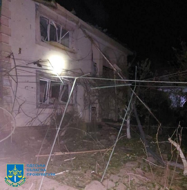 Damage in Izmail district of Odesa region as result of a drones attack overnight