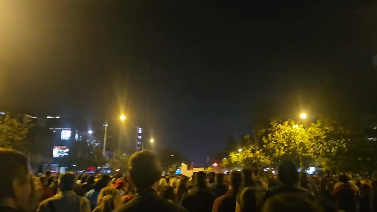 A column of citizens is heading towards the City Assembly in Novi Sad. NoviSad protest