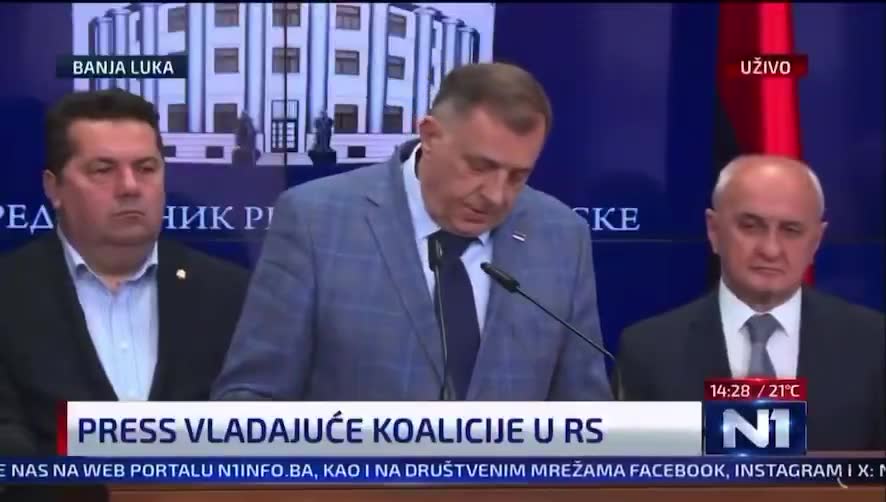 The solution for BiH is the following: for Muslims to return to their original faith - Orthodoxy and Catholicism, and then it would be confirmed that the majority of Serbs are here in BiH. And we would then have nothing against BiH being unitary because it would be Serbian, said the President of RS @MiloradDodik