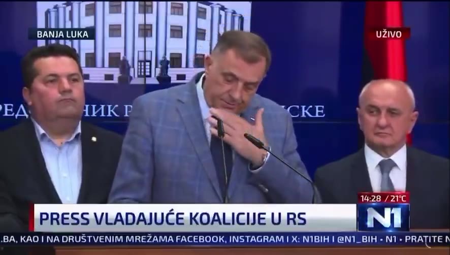The solution for BiH is the following: for Muslims to return to their original faith - Orthodoxy and Catholicism, and then it would be confirmed that the majority of Serbs are here in BiH. And we would then have nothing against BiH being unitary because it would be Serbian, said the President of RS @MiloradDodik