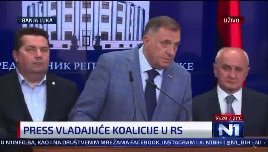 The solution for BiH is the following: for Muslims to return to their original faith - Orthodoxy and Catholicism, and then it would be confirmed that the majority of Serbs are here in BiH. And we would then have nothing against BiH being unitary because it would be Serbian, said the President of RS @MiloradDodik