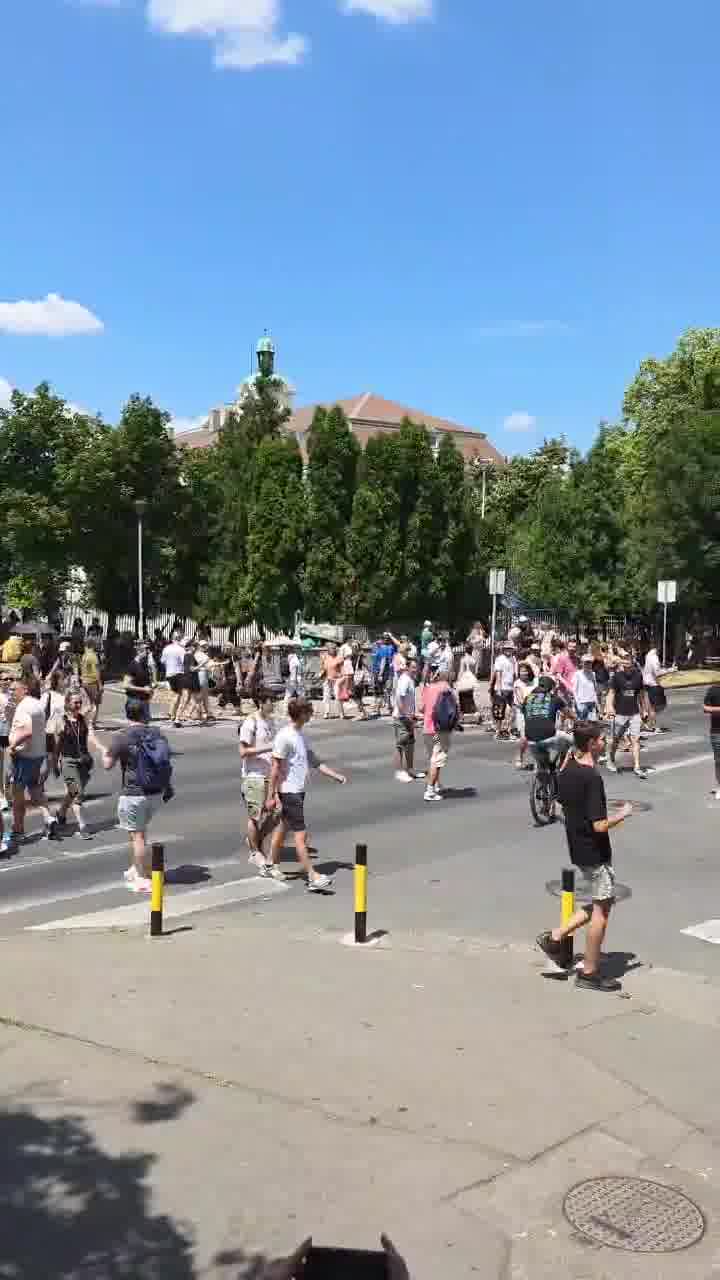 Zemun: Citizens constantly cross the pedestrian crossing