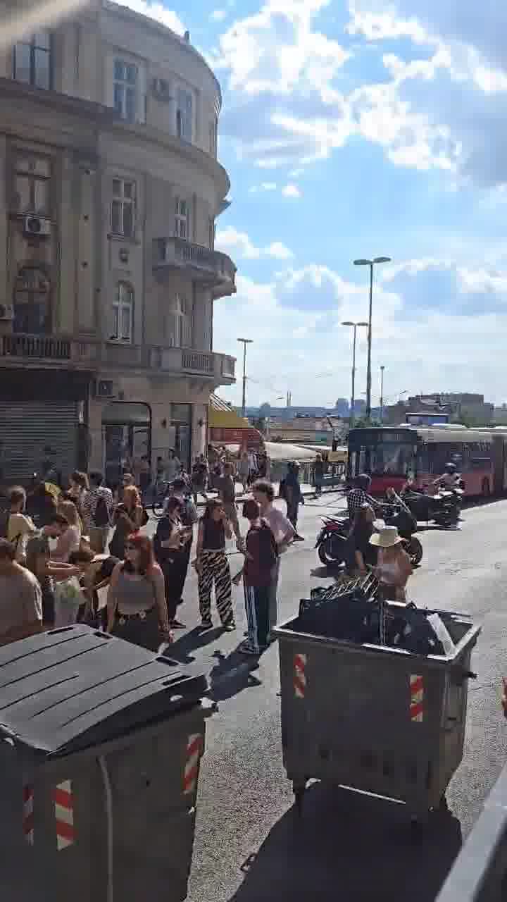 Blockades across Serbia: Terazije tunnel 