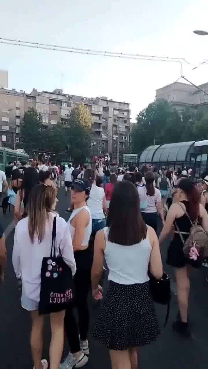 Protesters continue across Serbia