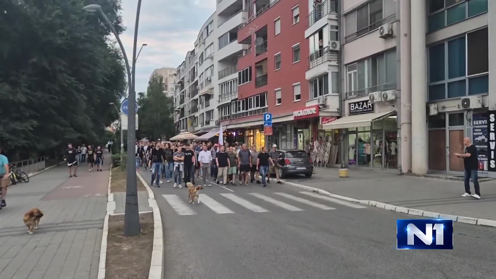 A new protest is taking place in Kraljevo, with citizens gathering at the Serbian Warriors Square and then heading towards the Police Department in that city.