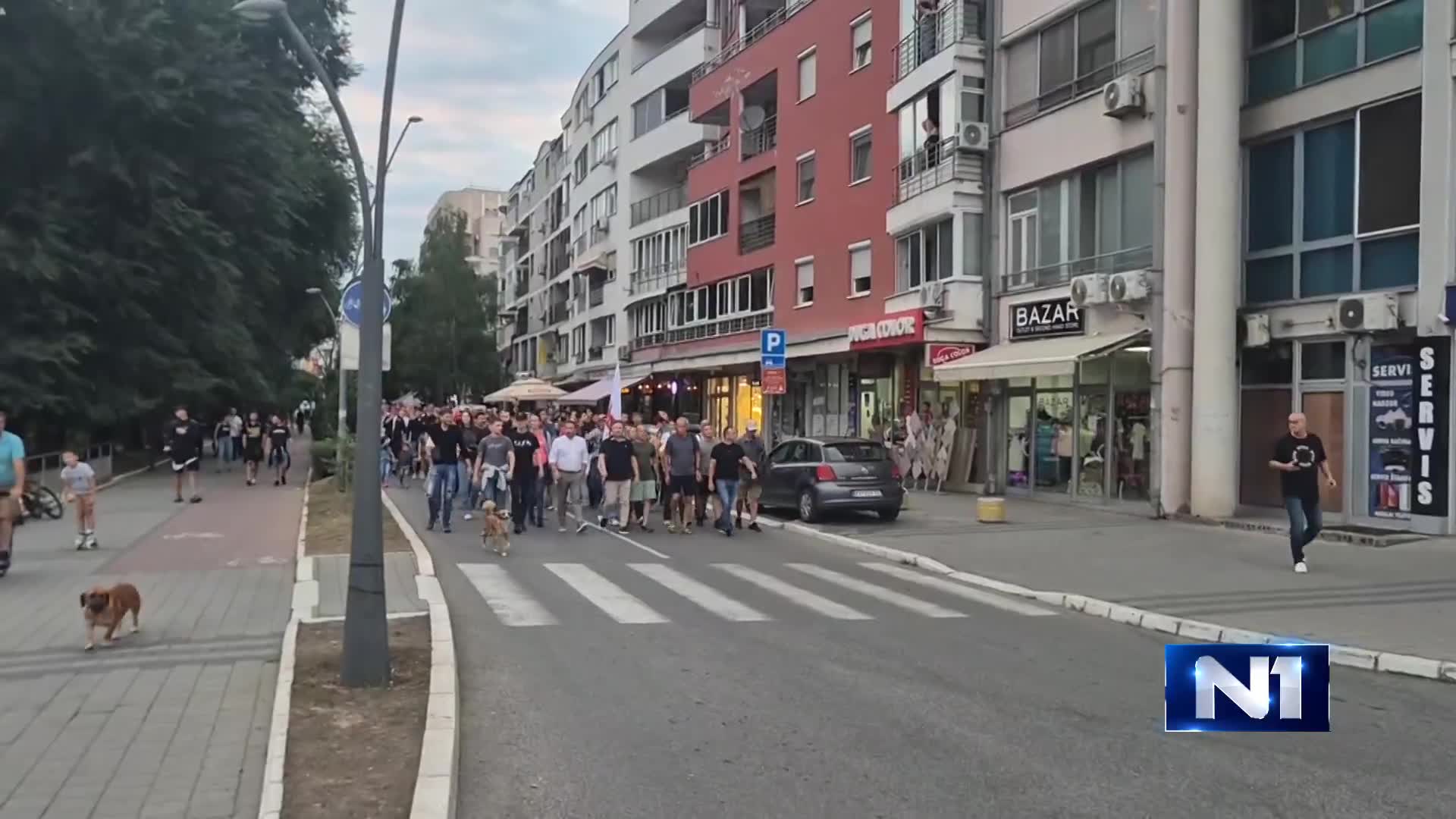 A new protest is taking place in Kraljevo, with citizens gathering at the Serbian Warriors Square and then heading towards the Police Department in that city.