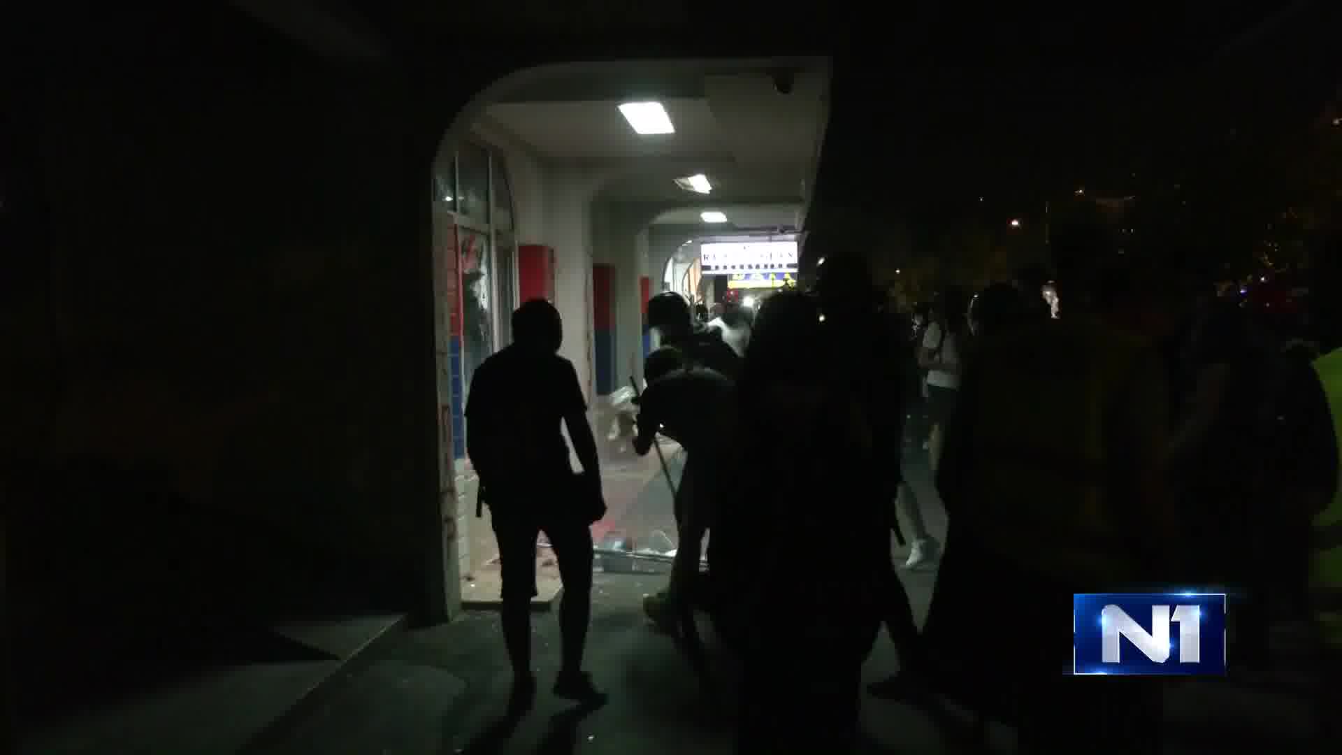 Demolished SNS premises in Novi Sad