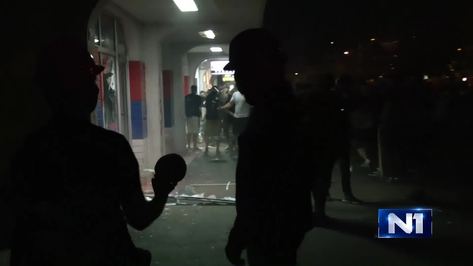 Demolished SNS premises in Novi Sad