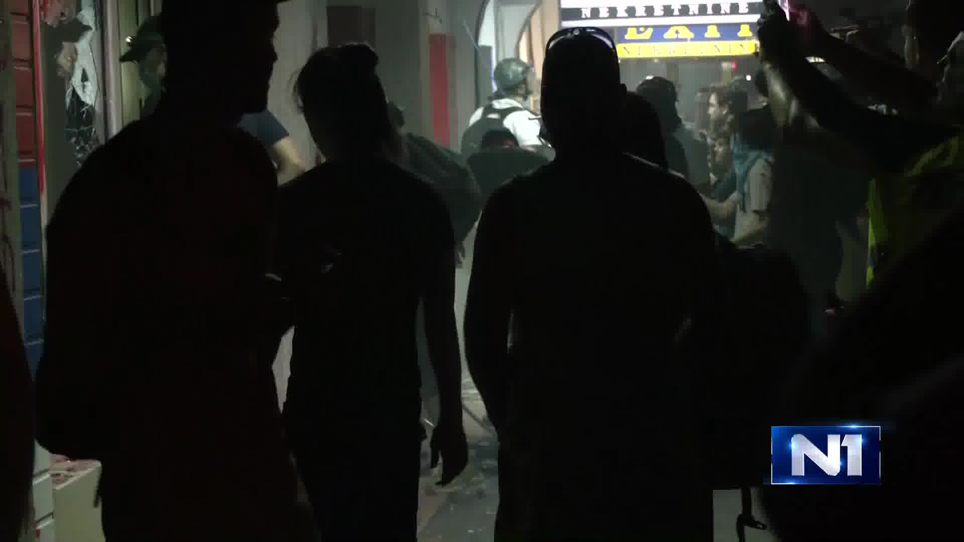 Demolished SNS premises in Novi Sad