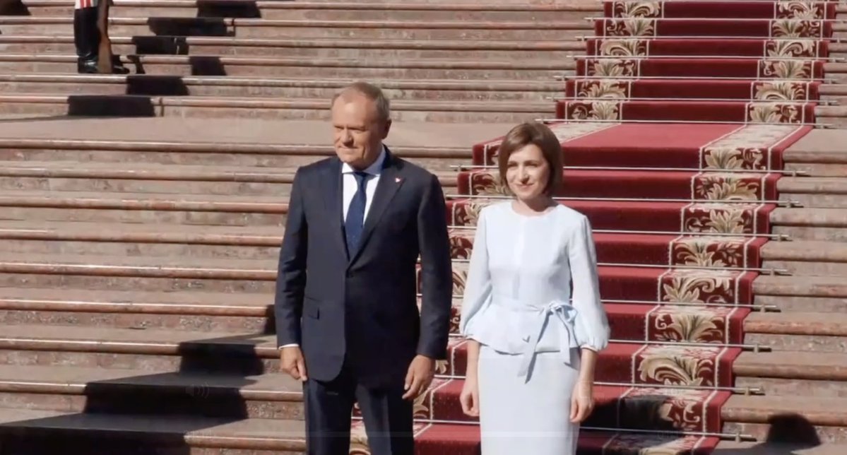 Prime-minister of Poland  Donald Tusk and Chancellor of Germany Merz are in Chisinau, Moldova