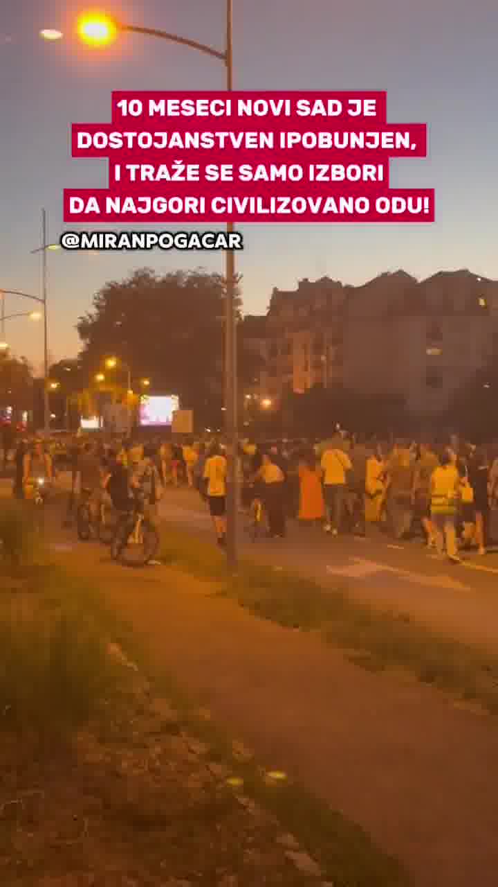 Big rally in Novi Sad: thousands of Novi Sad residents are demanding justice and elections