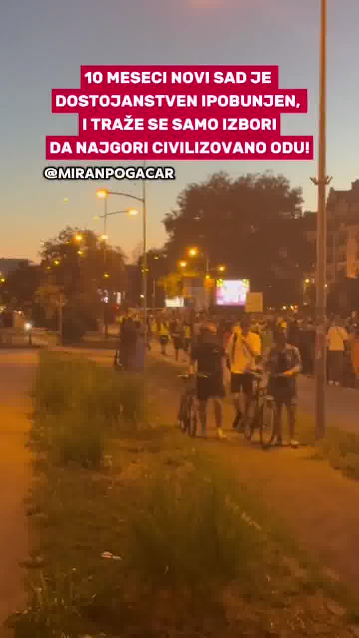Big rally in Novi Sad: thousands of Novi Sad residents are demanding justice and elections