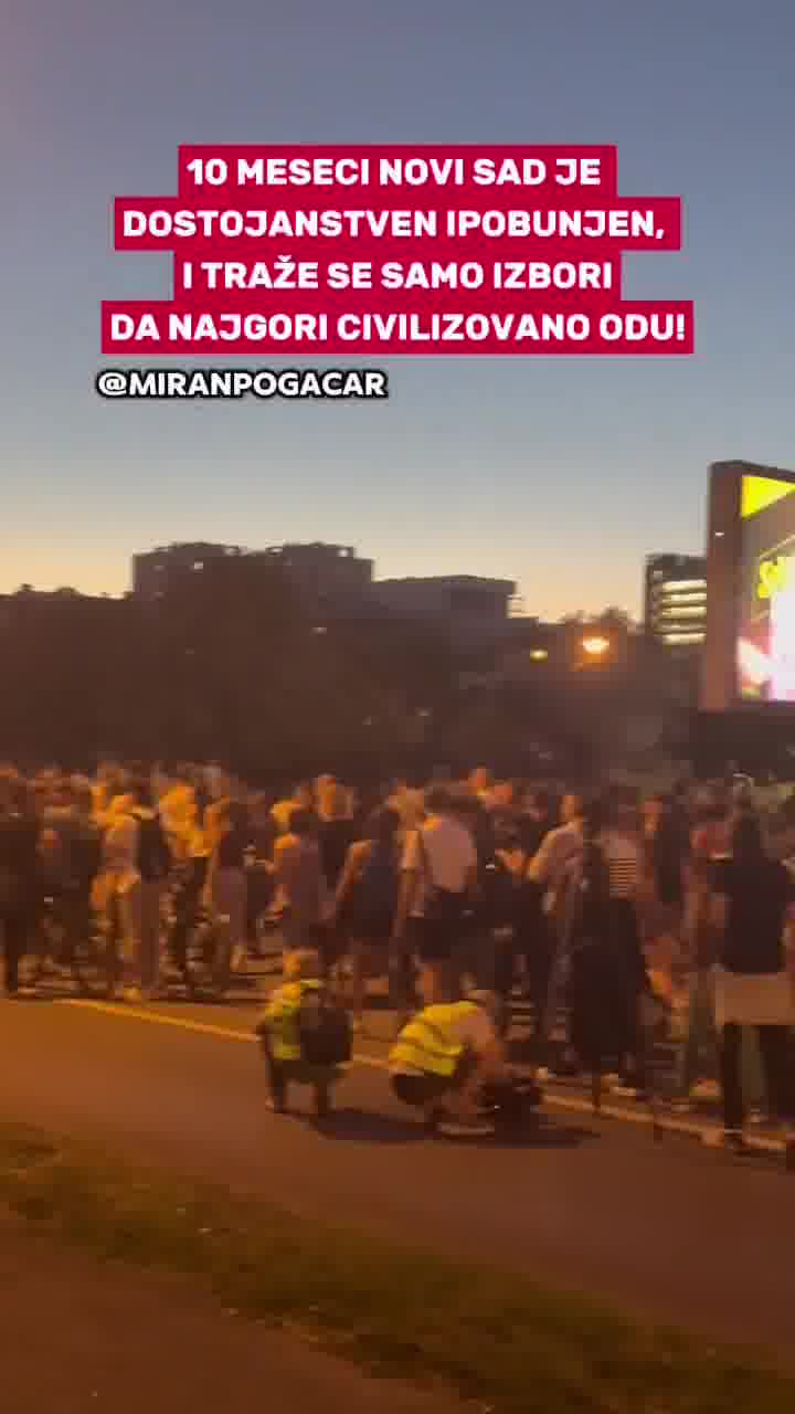 Big rally in Novi Sad: thousands of Novi Sad residents are demanding justice and elections