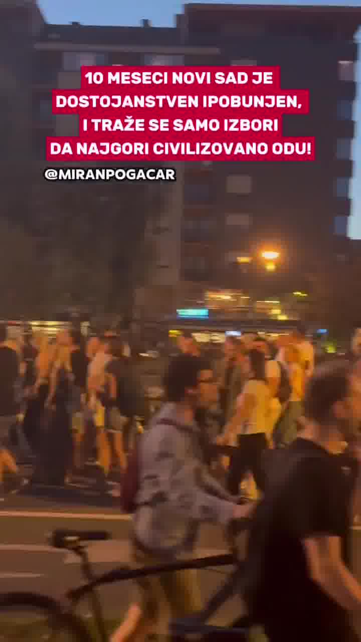 Big rally in Novi Sad: thousands of Novi Sad residents are demanding justice and elections