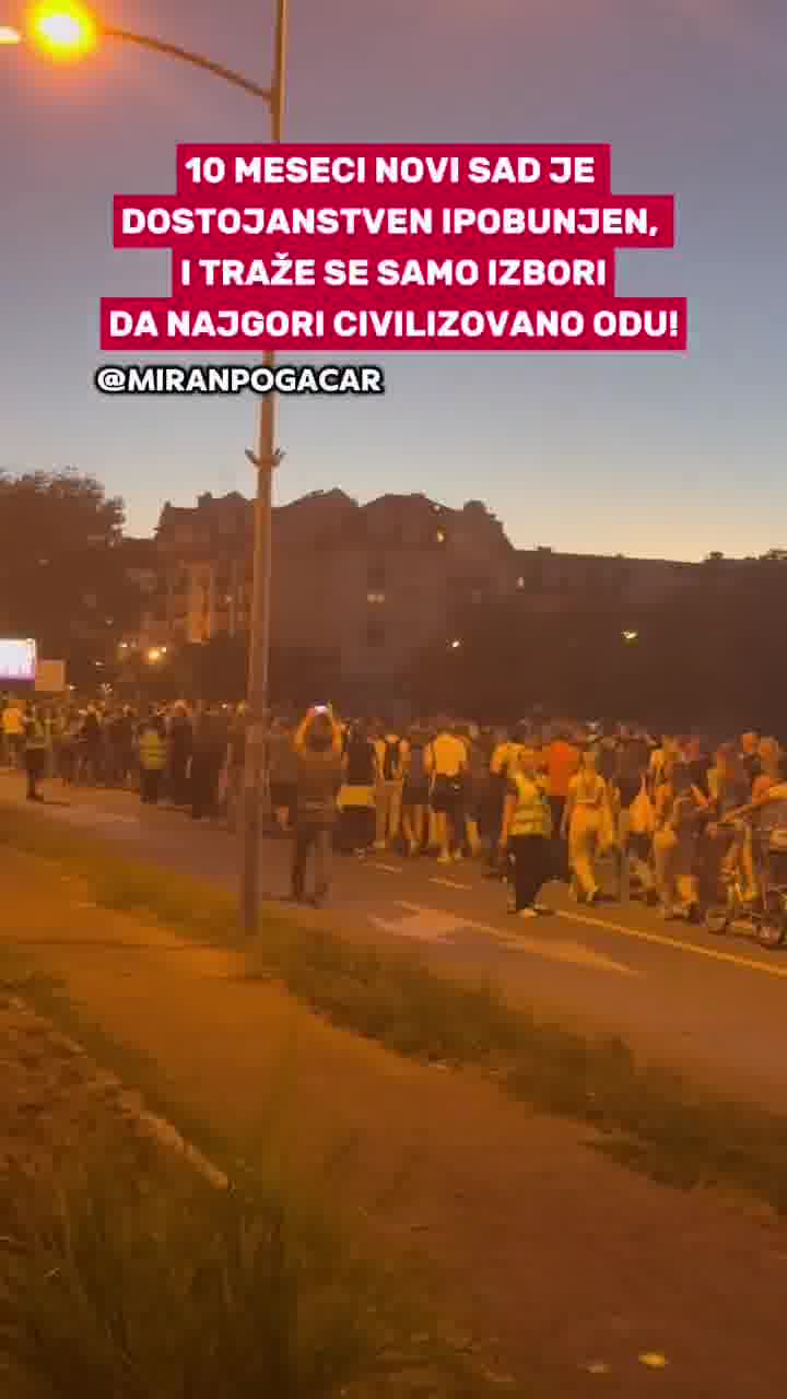 Big rally in Novi Sad: thousands of Novi Sad residents are demanding justice and elections