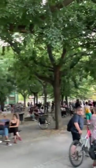 A large number of high school students, students and citizens gathered on the University campus ahead of the High School Students Remember protest in Novi Sad