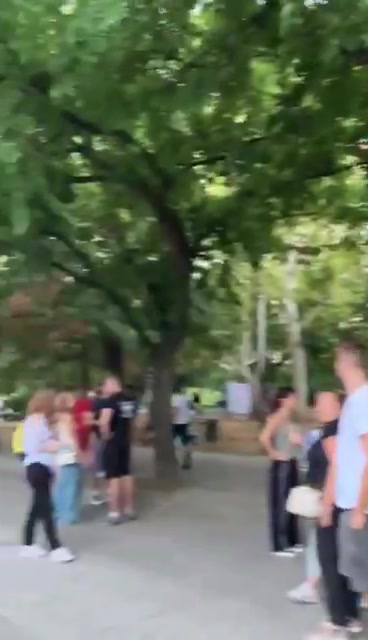 A large number of high school students, students and citizens gathered on the University campus ahead of the High School Students Remember protest in Novi Sad