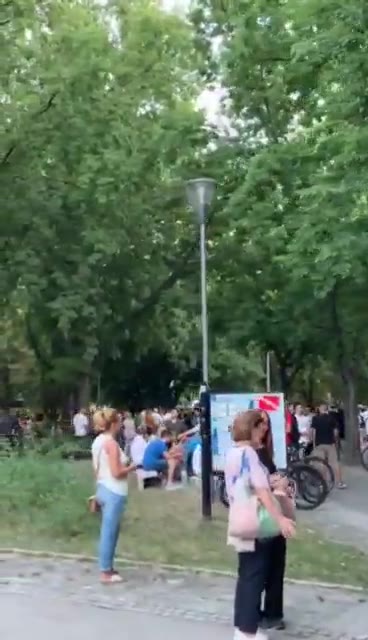 A large number of high school students, students and citizens gathered on the University campus ahead of the High School Students Remember protest in Novi Sad