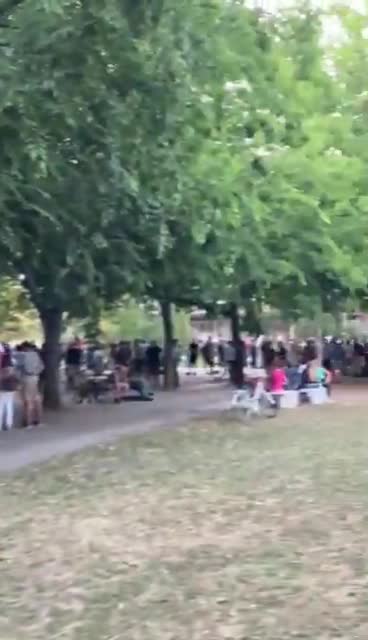 A large number of high school students, students and citizens gathered on the University campus ahead of the High School Students Remember protest in Novi Sad