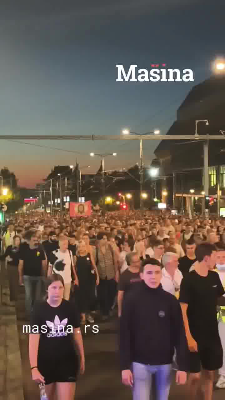 The column in Belgrade has reached Slavija