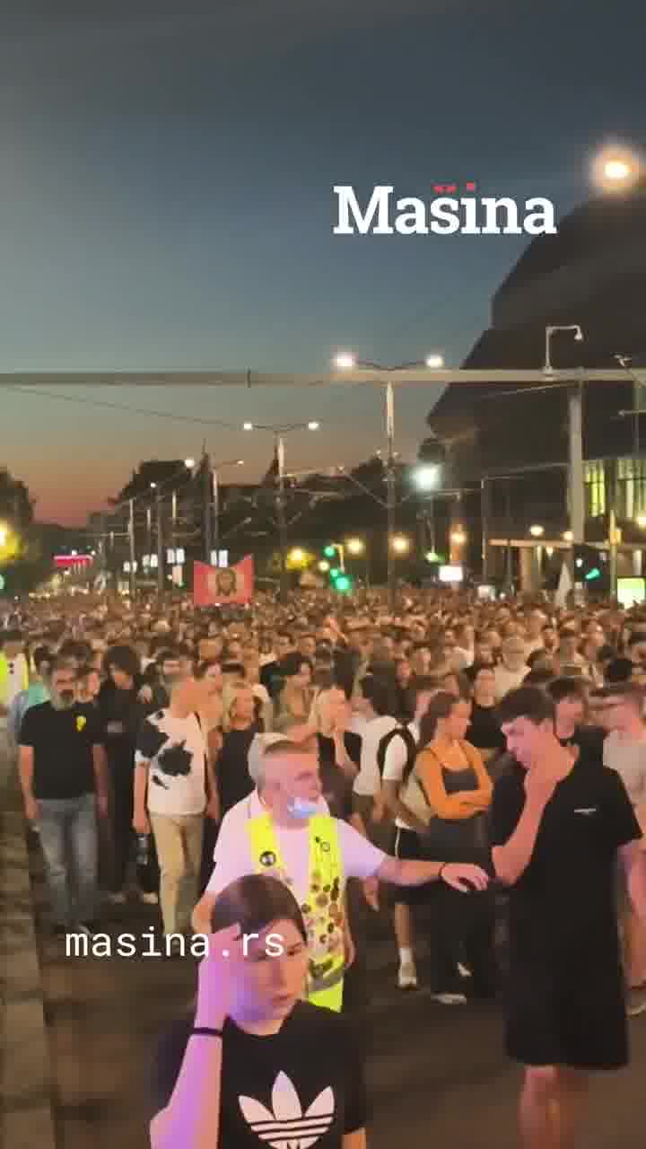 The column in Belgrade has reached Slavija