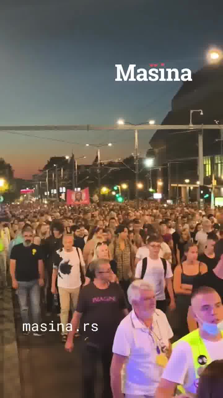 The column in Belgrade has reached Slavija