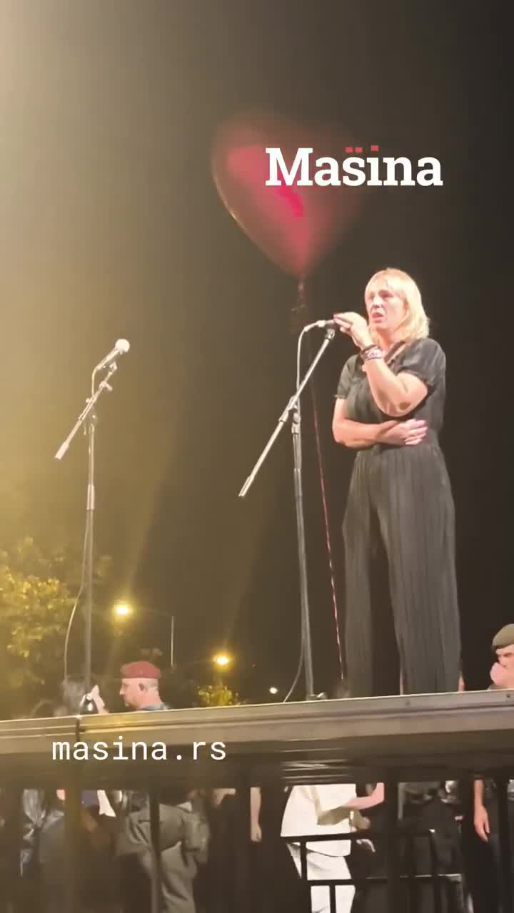 Dijana Hrka from the protest Serbia, can we hear each other