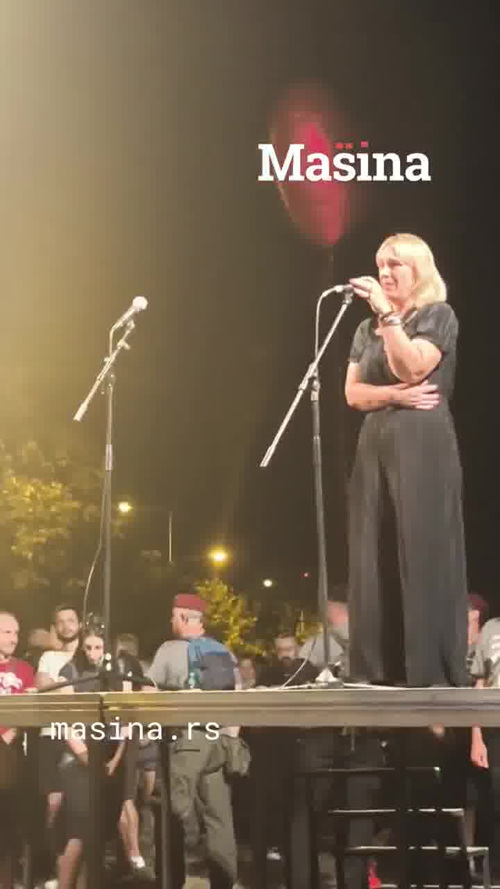 Dijana Hrka from the protest Serbia, can we hear each other