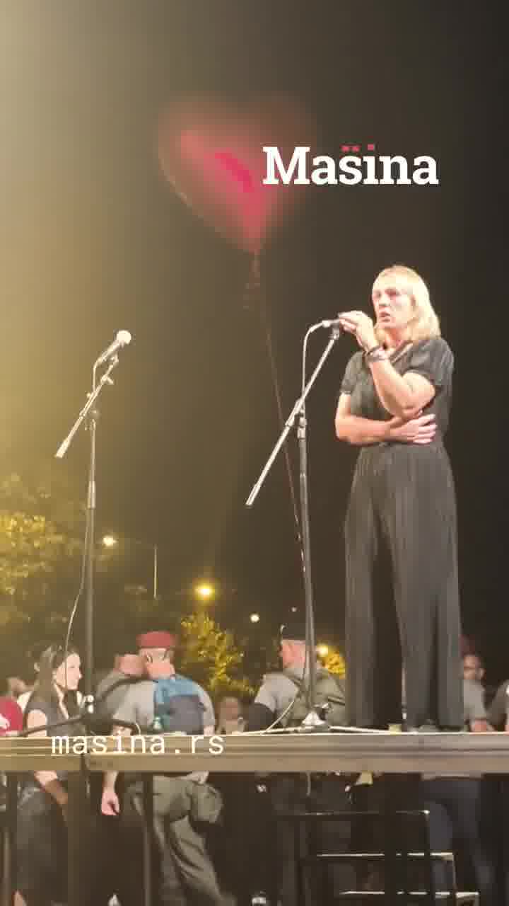 Dijana Hrka from the protest Serbia, can we hear each other