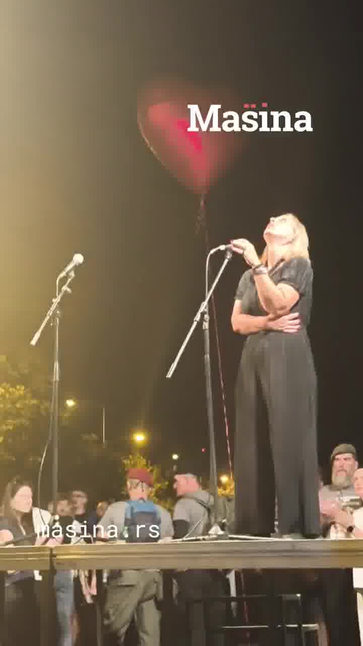 Dijana Hrka from the protest Serbia, can we hear each other