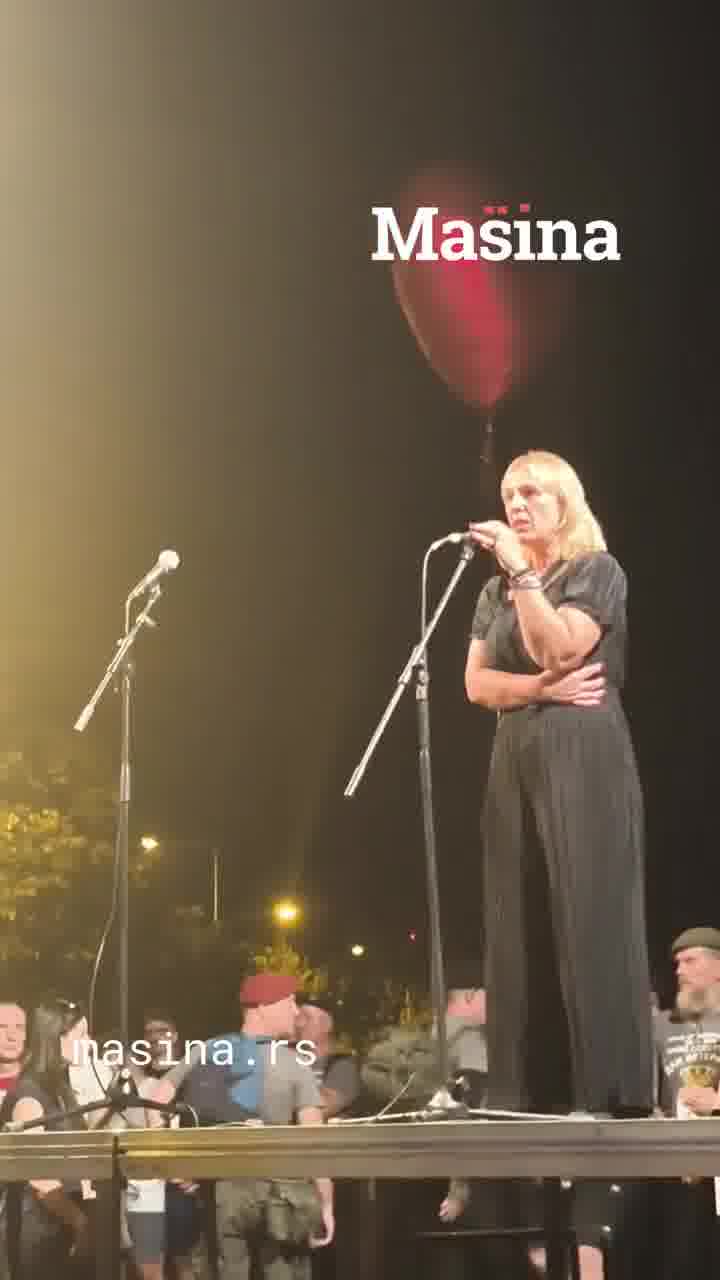 Dijana Hrka from the protest Serbia, can we hear each other