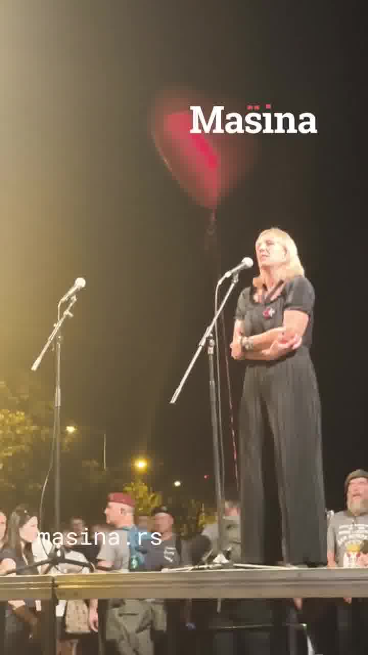 Dijana Hrka from the protest Serbia, can we hear each other