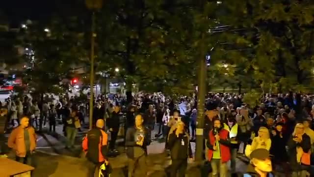 Protest Parents of Belgrade on Nemanjina Street in front of the Ministry of Education