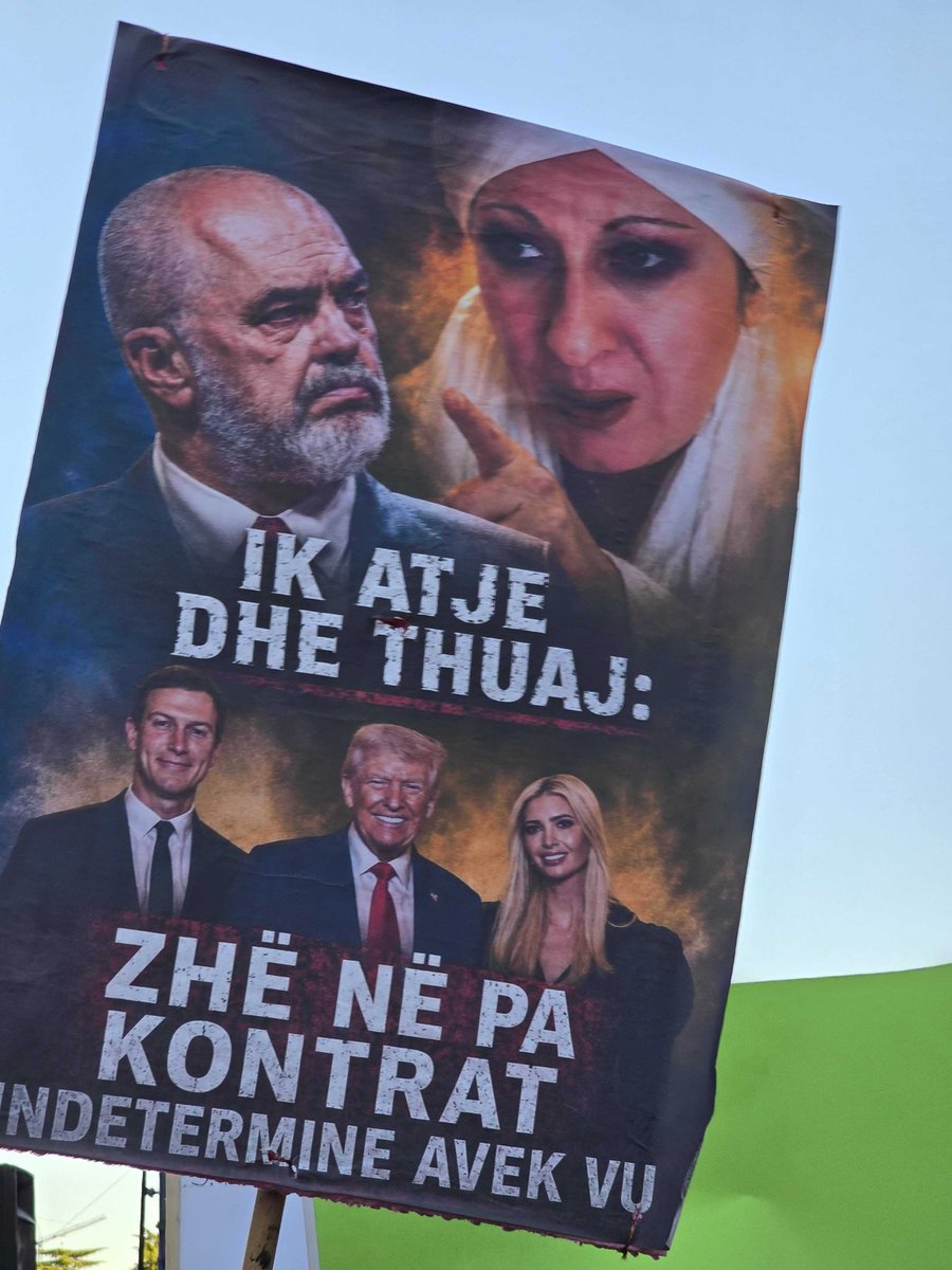 For the sixth day in a row, thousands of Albanian citizens gathered a Tirana city center to protest against a resort planned to build in a natural protected area of Zvernec, south of Albania, linked with Trump's son in law - Jared Kushner